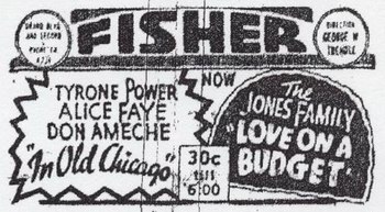 Fisher Theatre - Old Ad